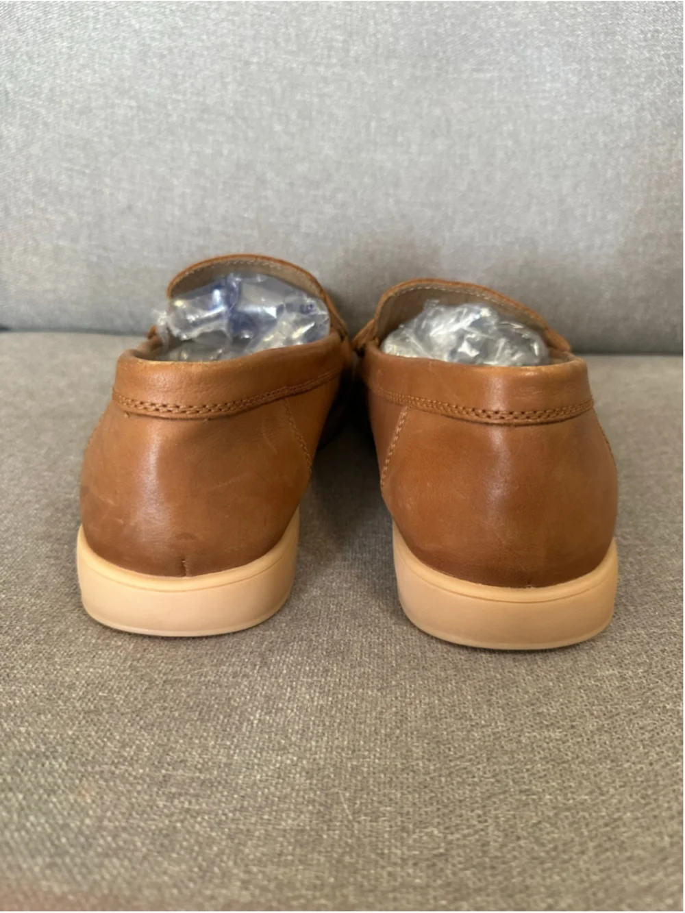 Stafford Brown Leather Penny Loafers Mens Size 12 Ortholite Insoles